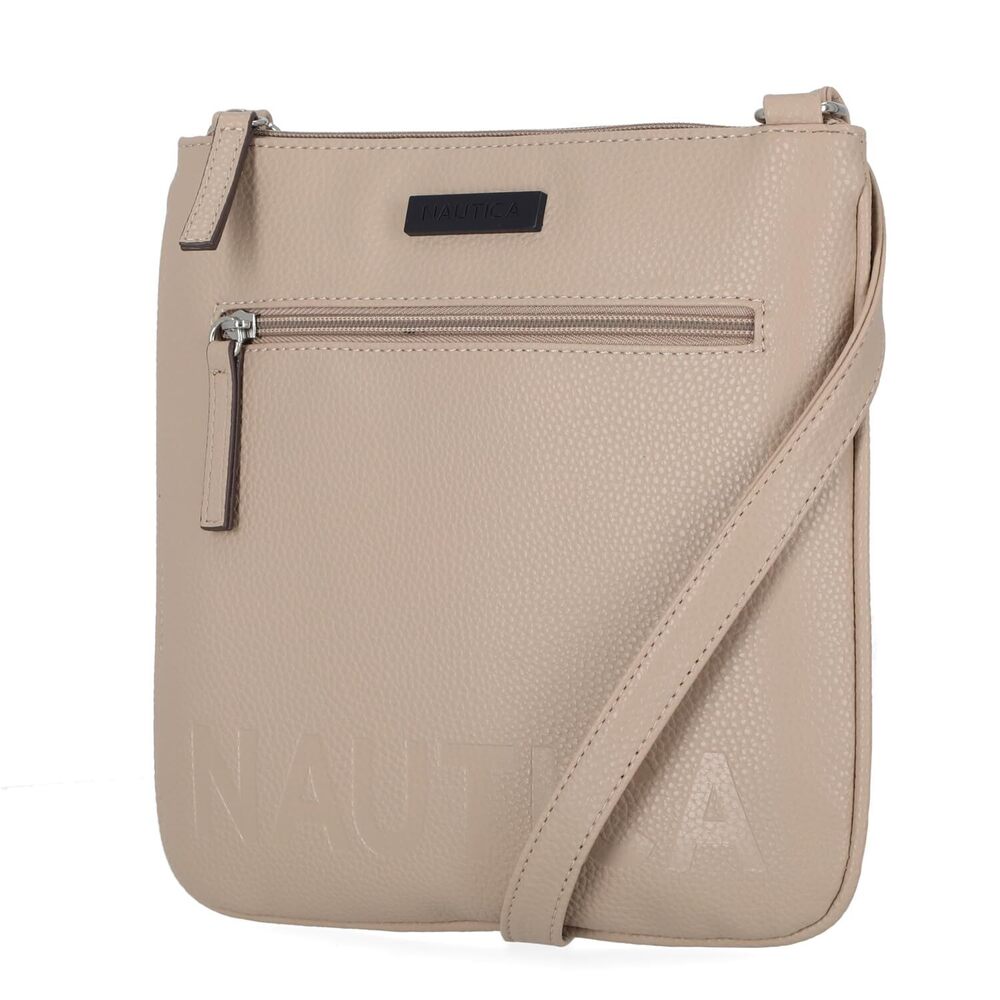 6015 Lakeside Signature Jaquard North South Crossbody Bag
